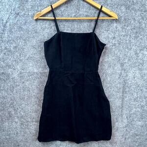 Paris‎ Atelier & Other Stories Mini Dress Womens 0 Black Linen Summery LBD